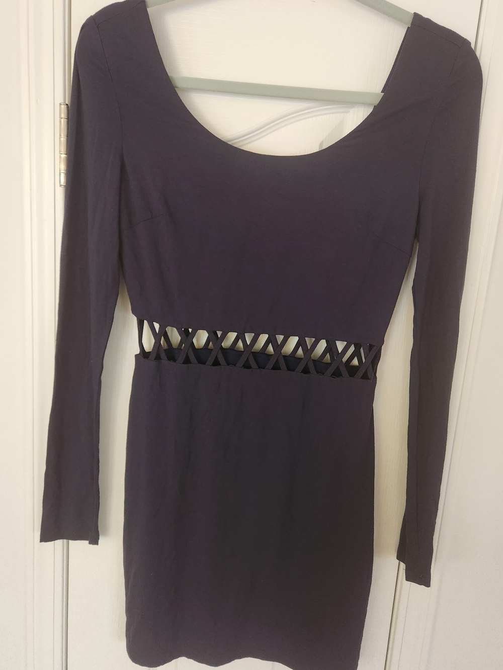Ark And Co Navy Longsleeve Navy Cut Out Dress Size Medium GUC